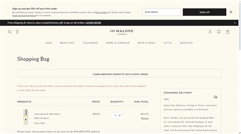 how to get jo malone discount